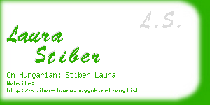 laura stiber business card